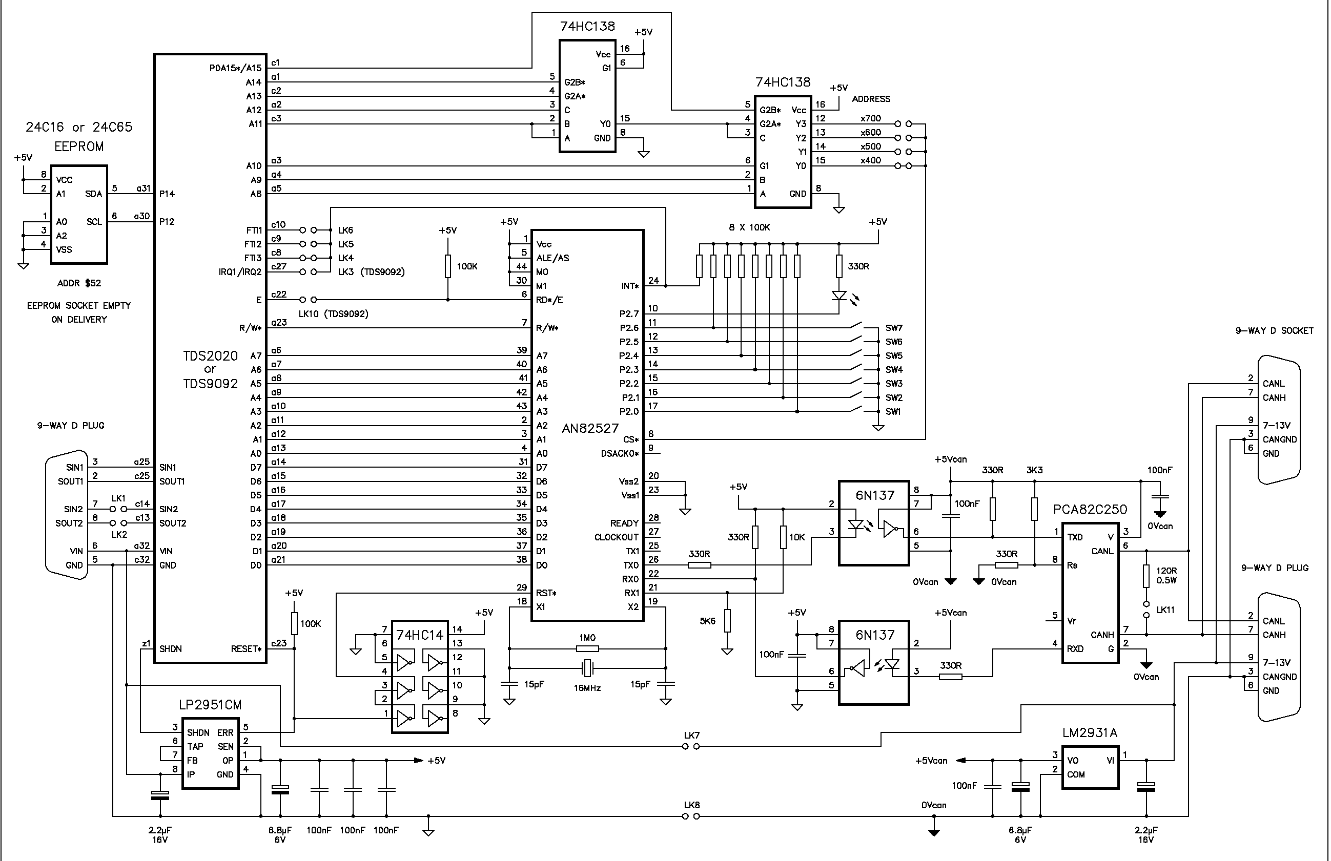TDS2020CAN circuit diagram